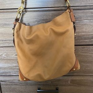 Large Coach, “ Carly hobo “ in tan.